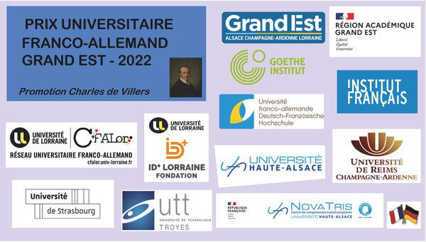 Visuel des partenaires du prix franco-allemand Grand Est Visuel des partenaires du prix franco-allemand Grand Est