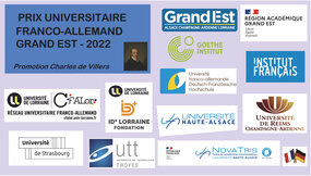 Visuel des partenaires du prix franco-allemand Grand Est