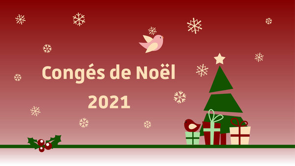 Visuel graphique fermeture Noël