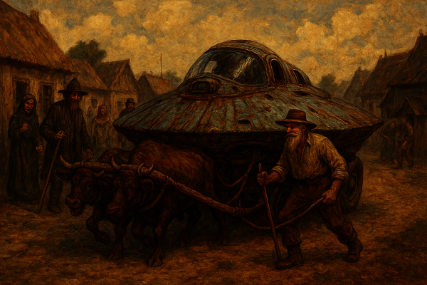 Visuel du colloque représentant une vision futuriste privée de technologies | Image générée par Copilot