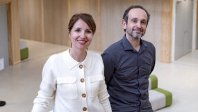 Najoua Mohib et Stéphane Guillon | INSPÉ de l'académie de Strasbourg | Photo : Catherine Schröder, Unistra